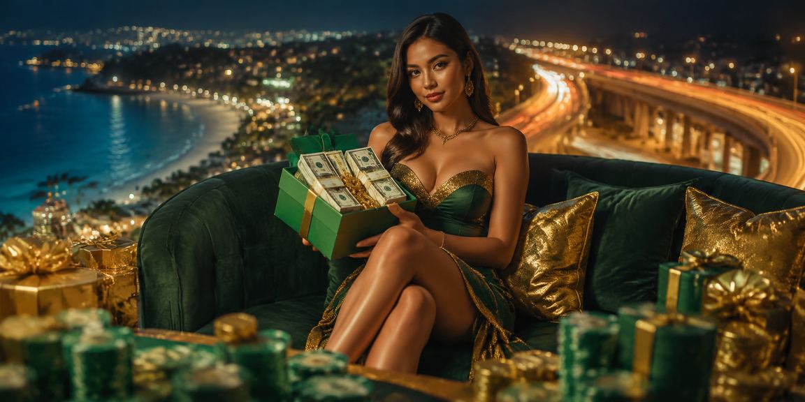 Pengguna menikmati taruhan casino online sambil bersantai di tepi pantai Vietnam